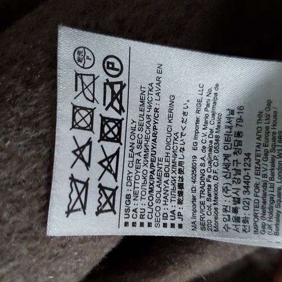 ✅ Banana Republic Double-Faced Merino Wool Wrap Coat, Taupe (XS) - Picture 11 of 14